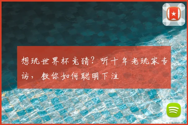 想玩世界杯竞猜?听十年老玩家专访,教你如何聪明下注